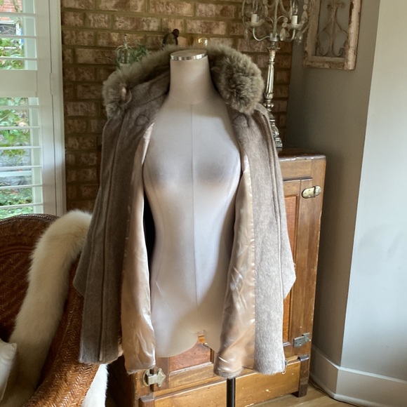 SCHWEITZER LINEN SURI LANA ALPACA WOOL CAPE LUXURY ONE SIZE FITS MOST EXCELLENT - Picture 11 of 11
